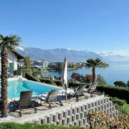 Corseaux Beach Rooms-Riviera Beach Apartments Vevey Dış mekan fotoğraf