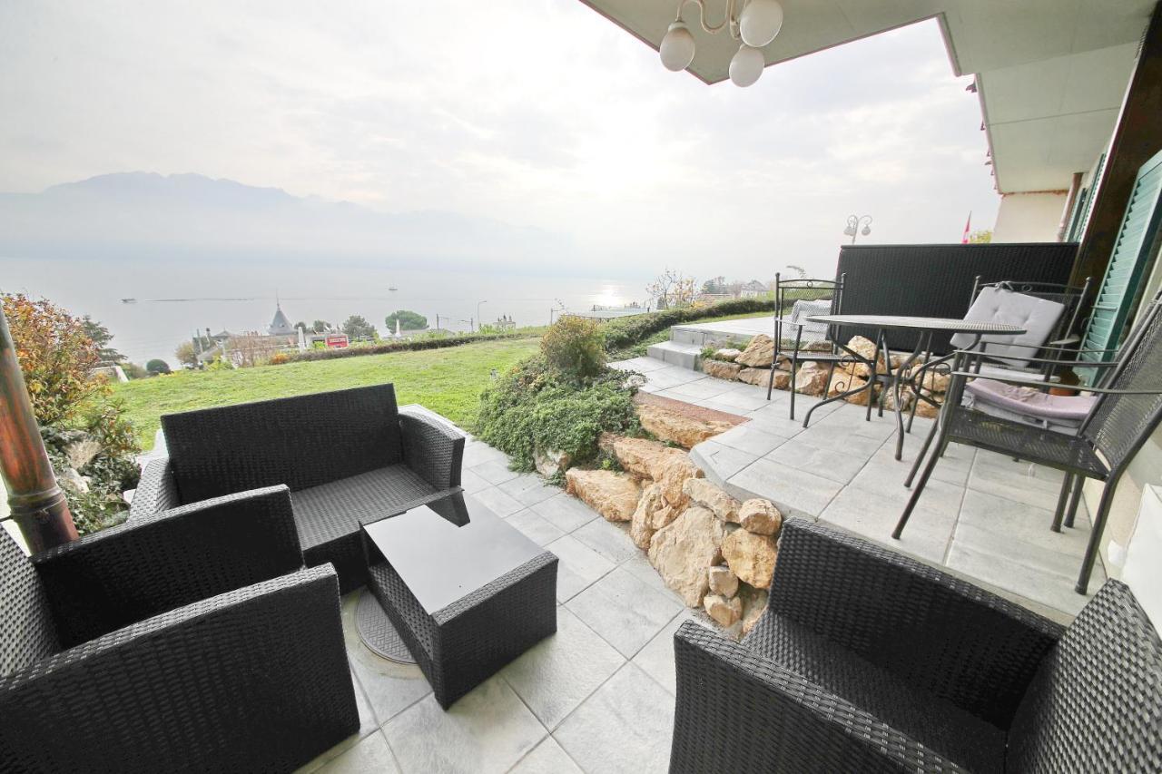Corseaux Beach Rooms-Riviera Beach Apartments Vevey Dış mekan fotoğraf