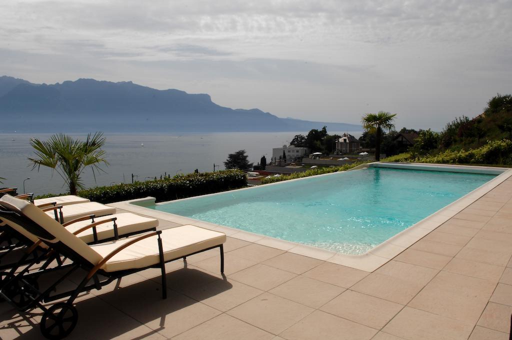 Corseaux Beach Rooms-Riviera Beach Apartments Vevey Dış mekan fotoğraf