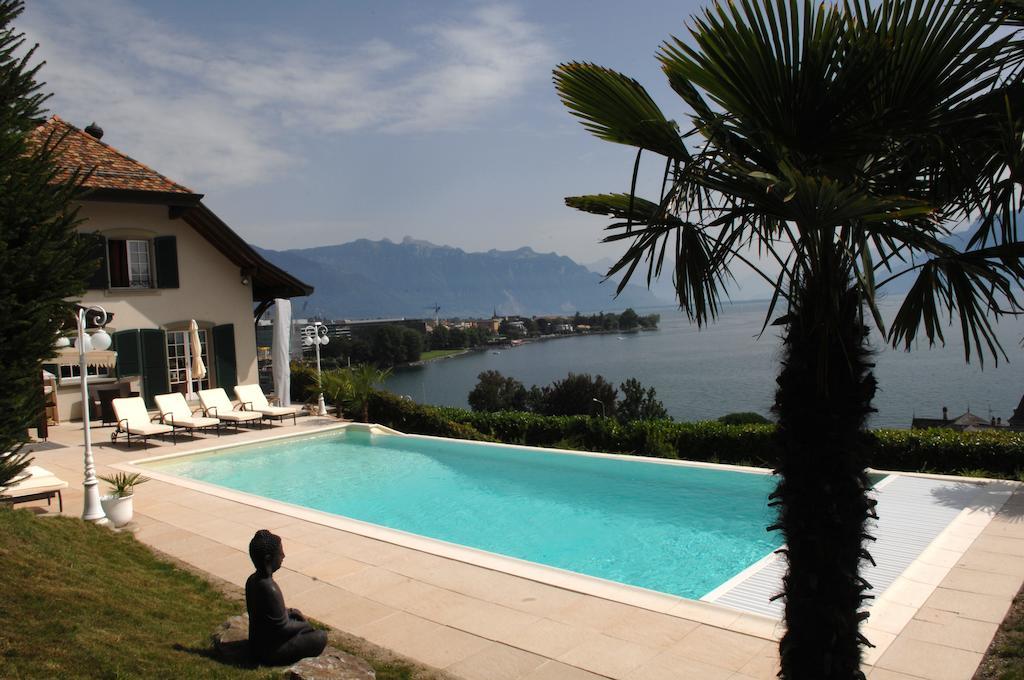 Corseaux Beach Rooms-Riviera Beach Apartments Vevey Dış mekan fotoğraf